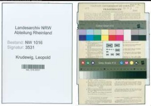 Entnazifizierung Leopold Krudewig , geb. 15.04.1876 (Lehrer)