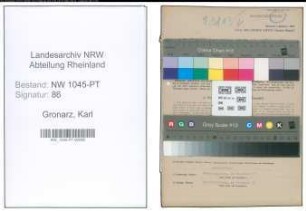 Entnazifizierung Karl Gronarz , geb. 25.10.1903 (Ingenieur)