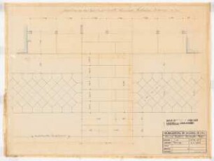 Reichsluftfahrtministerium, Berlin: Plattenbeläge (Ehrenhof, Einfahrt): Grundriss 1:20