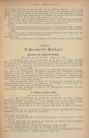 I. Abschnitt. Sicherheits-Polizei