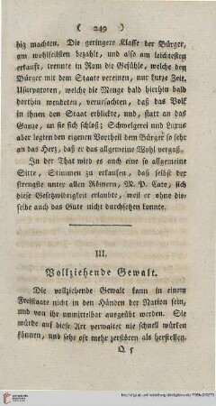 III. Vollziehende Gewalt