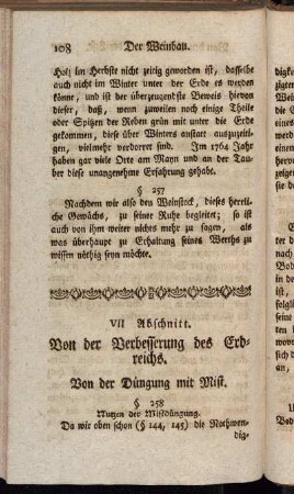 VII. Abschnitt. Von der Verbesserung des Erdreichs.