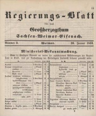 Nr. 3 : 26. Januar 1853