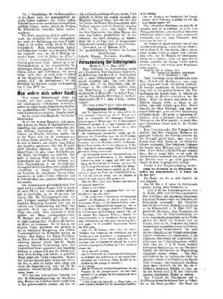 Versammlung der Schulsynode Mittwoch, d. 6. März 1878