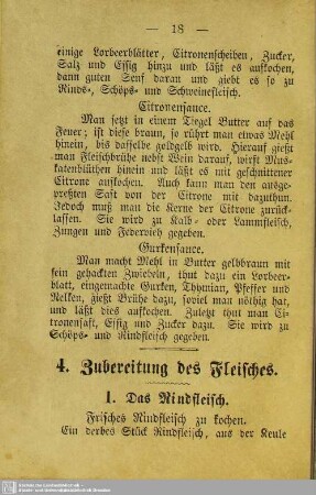 4. Zubereitung des Fleisches