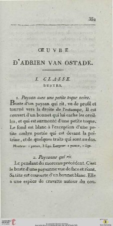 Oeuvre d’Adrien van Ostade