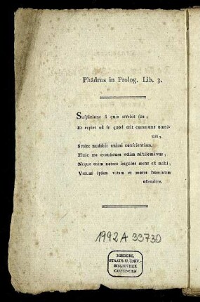 Phädrus in Prolog. Lib. 3.