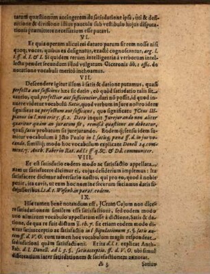Disp. de satisdatione et guaranda