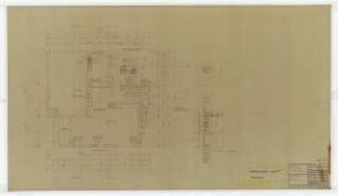 Wohnhaus Vogel, Neustadt: Sanitärinstallation: Grundriss Untergeschoss 1:50
