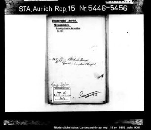 Hausierkonzessionen für Auswärtige: Johann Nied aus Berod, Handel mit weißem Steinzeug