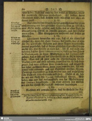§. 69. Beweiß aus der Schrifft, daß wir die geoffenbahrte Religion nicht aus der Vernunfft erkennen können