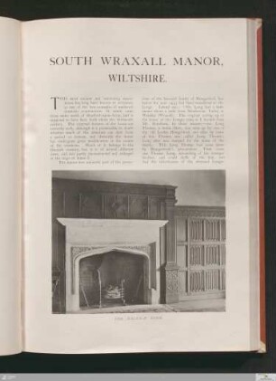 South Wraxall Manor, Wiltshire