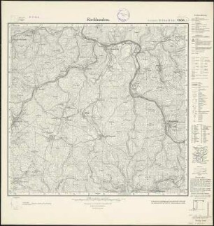 Messtischblatt 2850 : Kirchhundem, 1936 : Kirchhundem. - Hrsg. 1896, einz. Nachtr. 1936. - 1:25000. - [Berlin]: Reichsamt für Landesaufnahme, 1936. - 1 Kt.