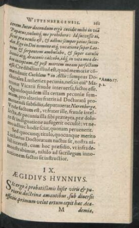 IX. Aegidius Hunnius