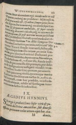IX. Aegidius Hunnius