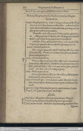 Precii, Magni precii, Nullius precii, Magnifaciendus