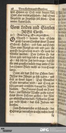 Vom Leiden und Sterben Jesu Christi.