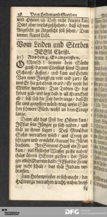 Vom Leiden und Sterben Jesu Christi.