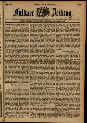 Ausgabe vom Dienstag, den 09. November 1886.