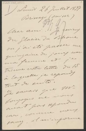 Brief an Adolph Fürstner : 26.07.1897
