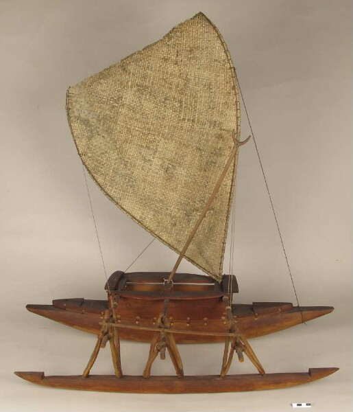 Model of an outrigger boat