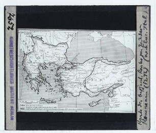 Karte des byzantinischen Reichs um 1100