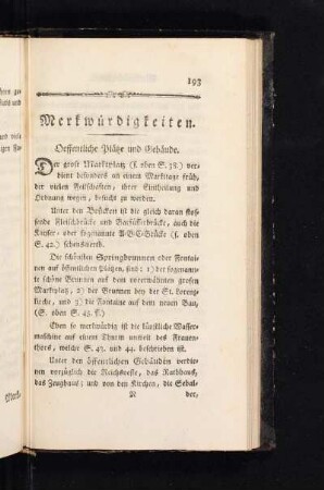 III. Merkwürdigkeiten.