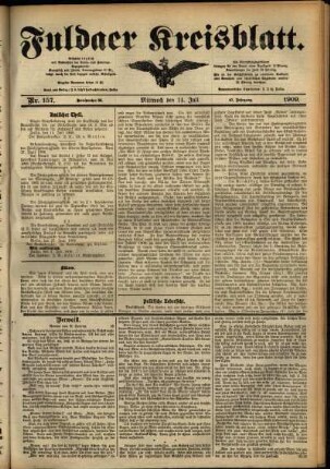 Ausgabe vom Mittwoch, den 14. Juli 1909.
