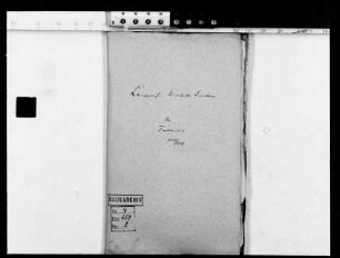 Testament der Landgräfin Elisabeth Dorothea