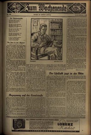 Zweite Ausgabe vom Samstag, den 24. Oktober 1936.