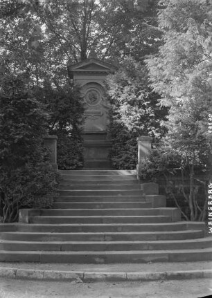 Weinsberg, Denkmal für den Dichter und Arzt Justinus Kerner (1786-1862)