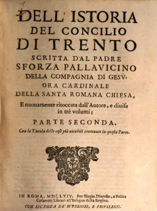 Istoria del Concilio di Trento, 2