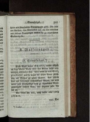 B. Wasservögel.