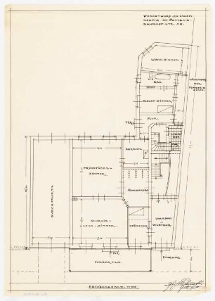 Hotel, Cottbus: Grundriss Erdgeschoss 1:100