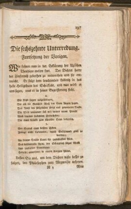Die sechszehnte Unterredung. Fortsetztung der Vorigen