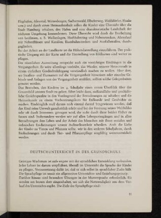 Deutschunterricht in der Grundschule