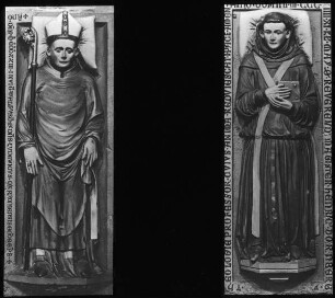 Erfurt, Augustinerkirche St. Philippus und Jakobus, Grabplatte Ludwig von Marronia (gest. 1323) und Heinrich von Friemar d. J. (gest. 1354)