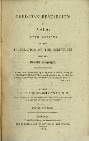 Christian researches in Asia