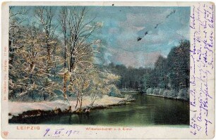 Leipzig: Winterlandschaft a. d. Elster