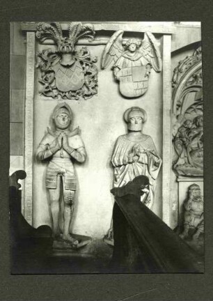 katholische Pfarrkirche. Grabmal des Hans von Dalberg, +1531 und seiner Gemahlin Katharina von Cronberg, +1510