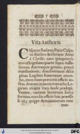Vita Authoris.