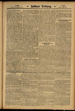 Vierte Ausgabe vom Samstag, den 04. Oktober 1913.