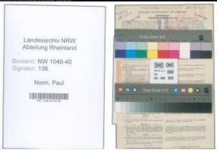 Entnazifizierung Paul Nonn , geb. 01.12.1902 (Angestellter)