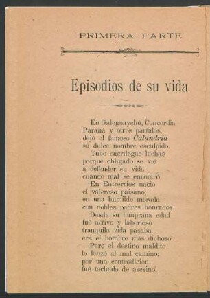 Episodios de su vida