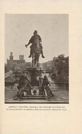 Andreas Schlüter, Denkmal des grossen Kurfürsten