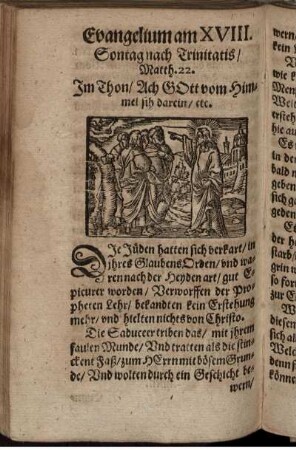 Evangelium am XVIII. Sontag nach Trinitatis/ Matth. 22.