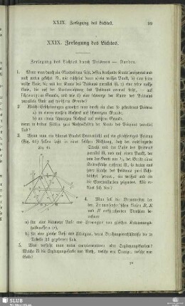 XXIX. Zerlegung des Lichtes