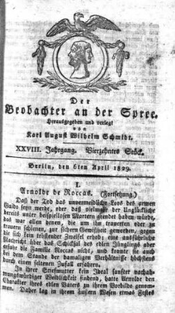 14. Stueck, 6. April 1829