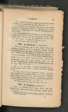 792. de Dobbeler *) (Cornelius)