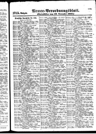 1715. Ausgabe. Montag, 19. November 1917